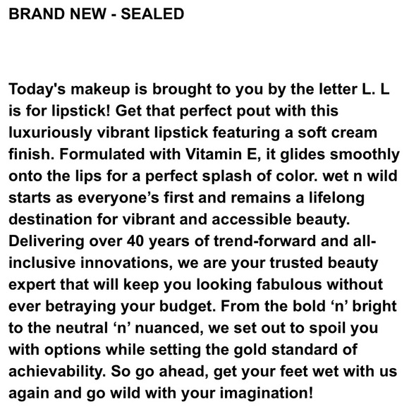 ππ LIMITED EDITION WET n WILD SESAME STREET ELMO LIPSTICK. BRAND NEW SEALED! - Picture 6 of 6